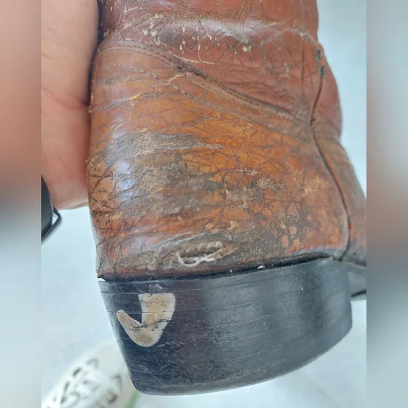 Pre Ban Sea Turtle Western Cowboy Boots - Picture 5 of 16